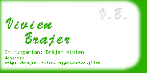 vivien brajer business card